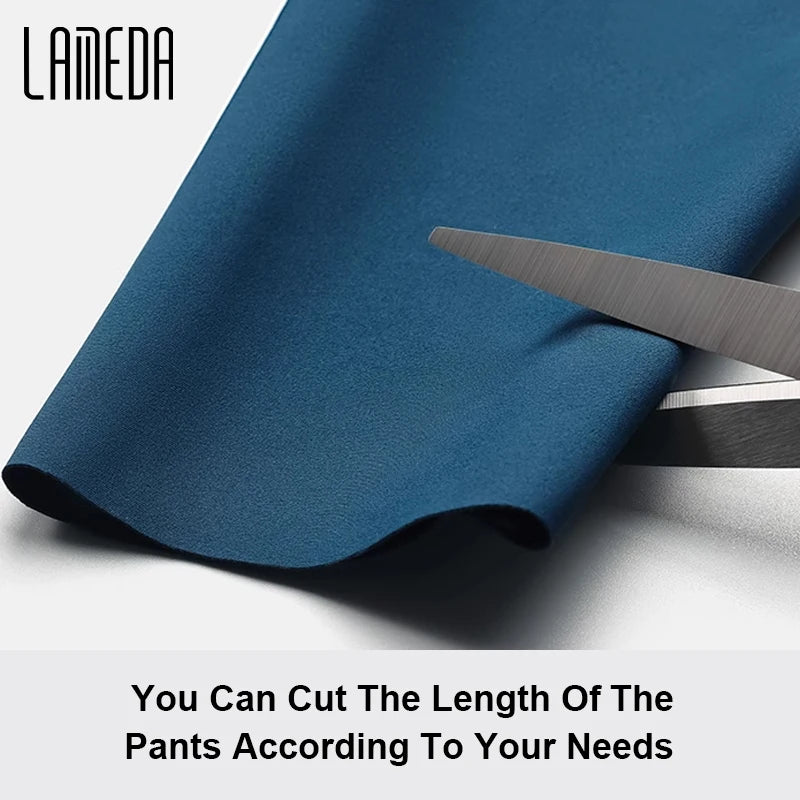 Original LAMEDA Women's Cycling Bib Pants Thicken Bike Trousers Leggings with Straps Spring Summer Bicycle Pants Padded Reflective MTB Clothing
