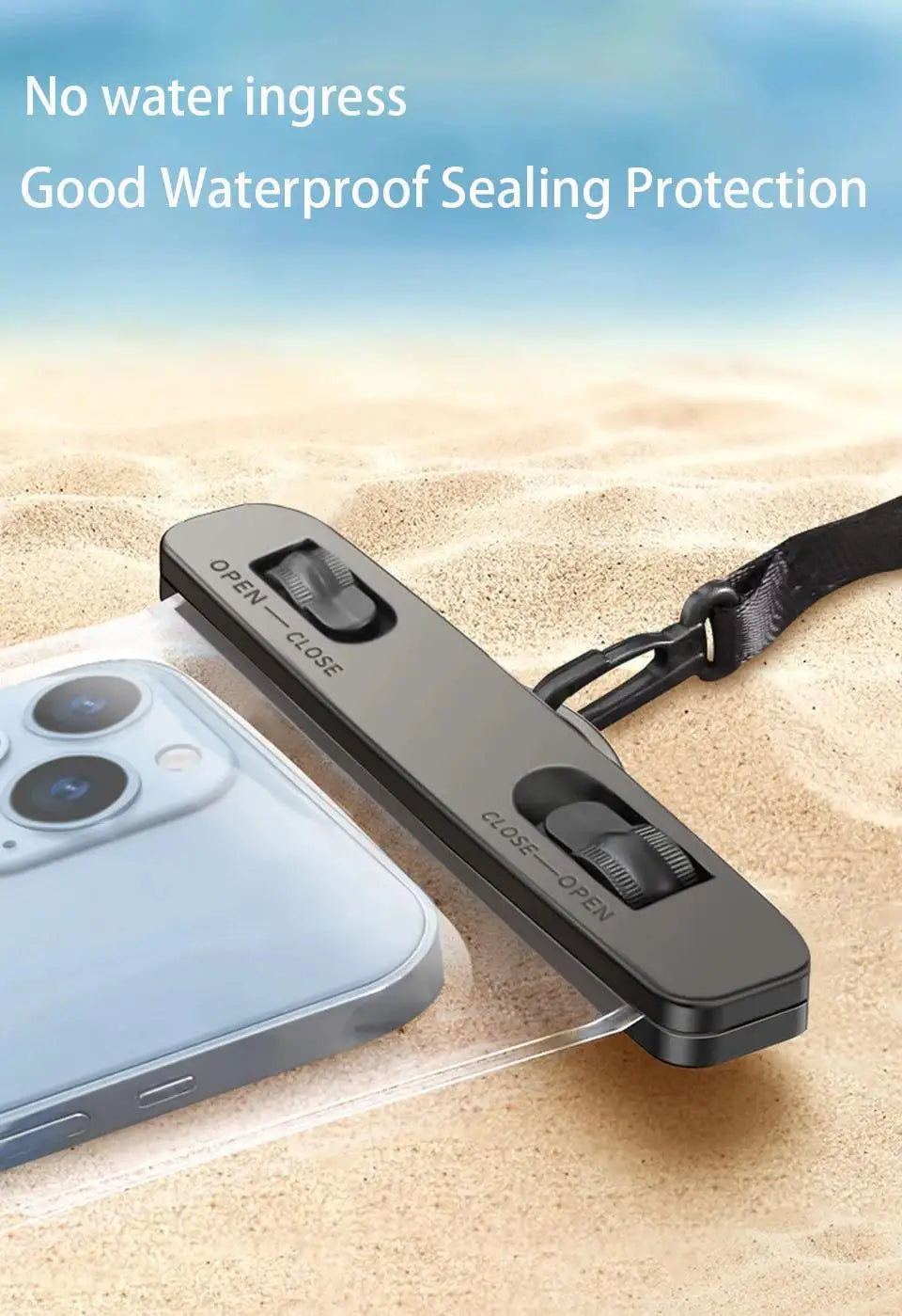 NEW Arrivals Blue/Pink/Black Color Waterproof Phone Case Swimming Water Proof Bag Universal Underwater Phone Protector Pouch PVC Cover for iPhone 14 Samsung Huawei