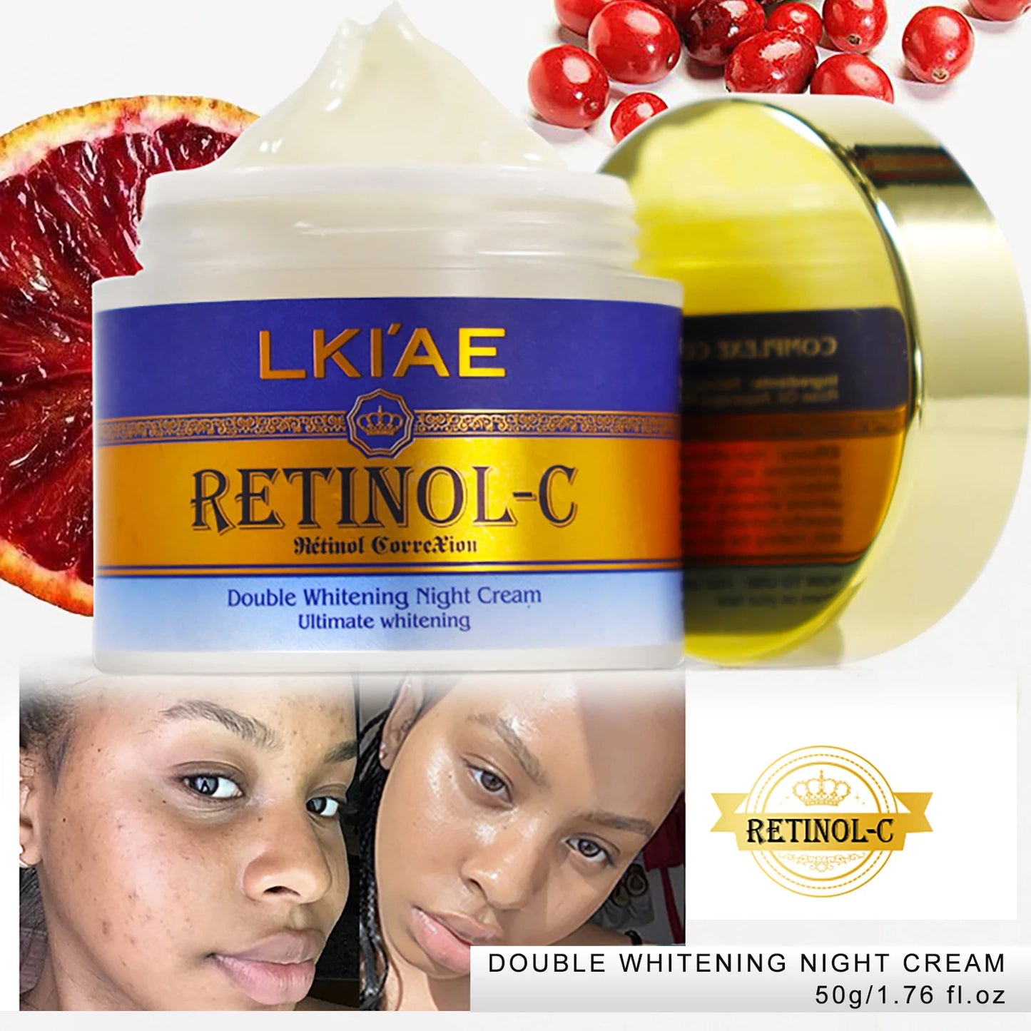 NEW Arrivals 5PCS Set Korean Set Retinol Natural Carrot Oil Shea Butter Facial Deep Cleanser Set Lightening Full Body Korean Cosmetic Set Korean Skin Care Products