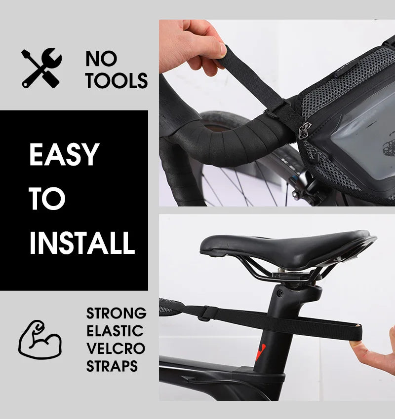 NEW Arrivals Bicycle Trainer Sweat Cover Sweatproof Quickly Dry Bike Frame Protector Sweat Absorb Strap Net Bike Accessories