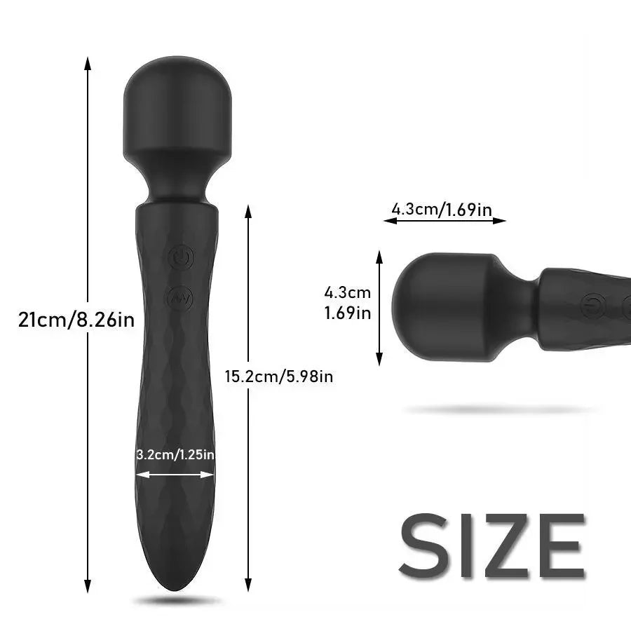 Powerful Dual Motor Vibrator for Woman AV Magic Wand G Spot Massage Clitoris Stimulation, 10 Vibration Modes Adult Sex Toys