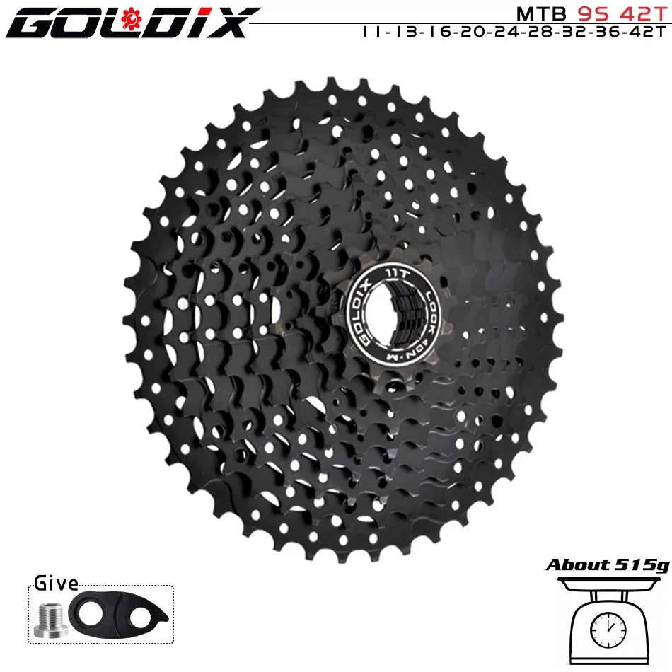 NEW Black MTB Cassette 8/9/10/11/12 Speed 40/42/46/50/50T K7 8/9/10/11/12v Bicycle Freewheel Bicycle Sprocket for Shimano HG Bicycle Accessories Sports Supplies