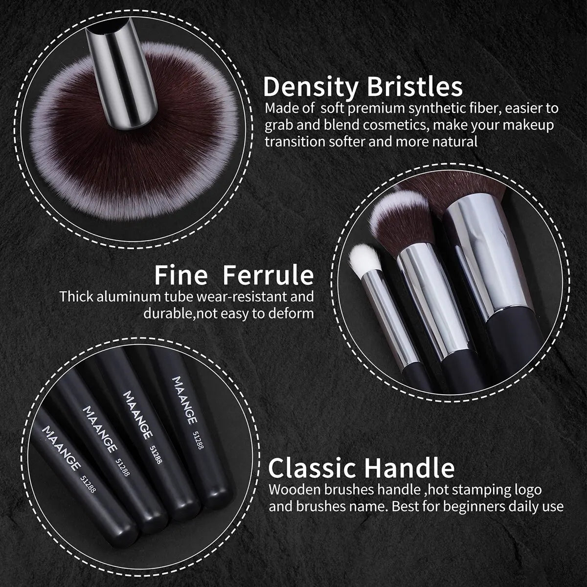 30PCs Professional Makeup Brushes Set Cosmetic Beauty Tools Foundation Eyeshadow Concealer Blend Brushes Fluffy Bristle Powder