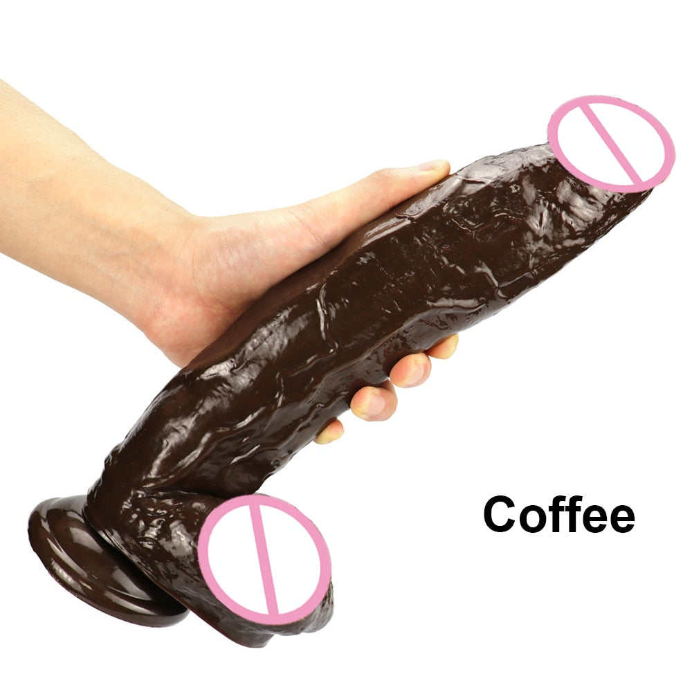 Adult 12inch 30cm Huge With Strapon Suction Cup Realistic Big Female Shop Adult Toys