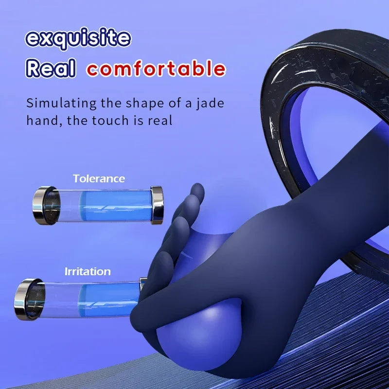NEW Penis Trainer Glans Vibrator Stimulator Male Sex Toy Glans Penis Long Lasting Exercise Vibrator Stroker Glans Trainer Stimulator Sex Toys Accessories Adults 18+ Supplies