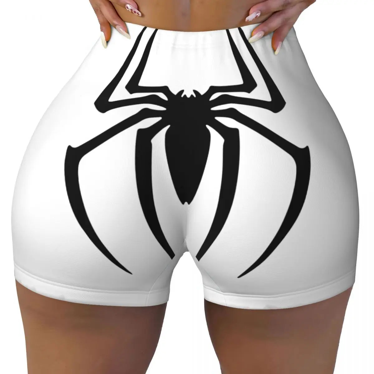 NEW Arrivals Sexy Hot Women Spiderman Summer Outdoor Beach Party Workout Running Hiking Yoga Shorts Gym Athletic Biker Cycling Shorts Girls Fashion Apparel Accessories