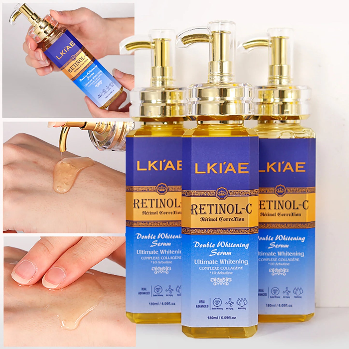 NEW Arrivals 5PCS Set Korean Set Retinol Natural Carrot Oil Shea Butter Facial Deep Cleanser Set Lightening Full Body Korean Cosmetic Set Korean Skin Care Products