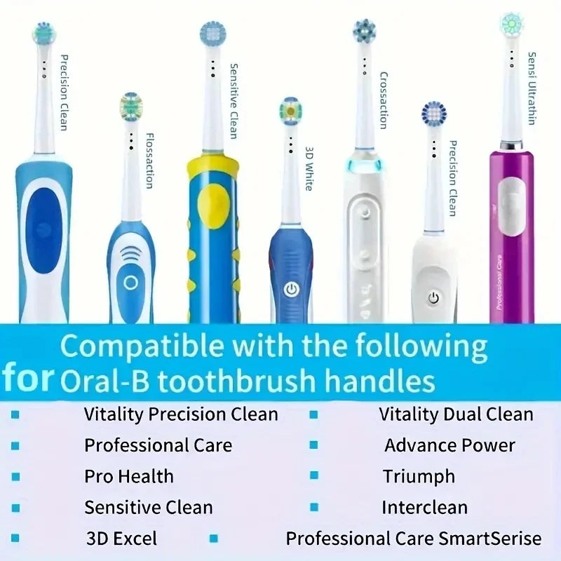 NEW 12//20 PCS Set Replacement Toothbrush Heads Compatible with Oral-B Braun Professional Electric Toothbrush Heads Brush Heads Dental Hygiene Tools