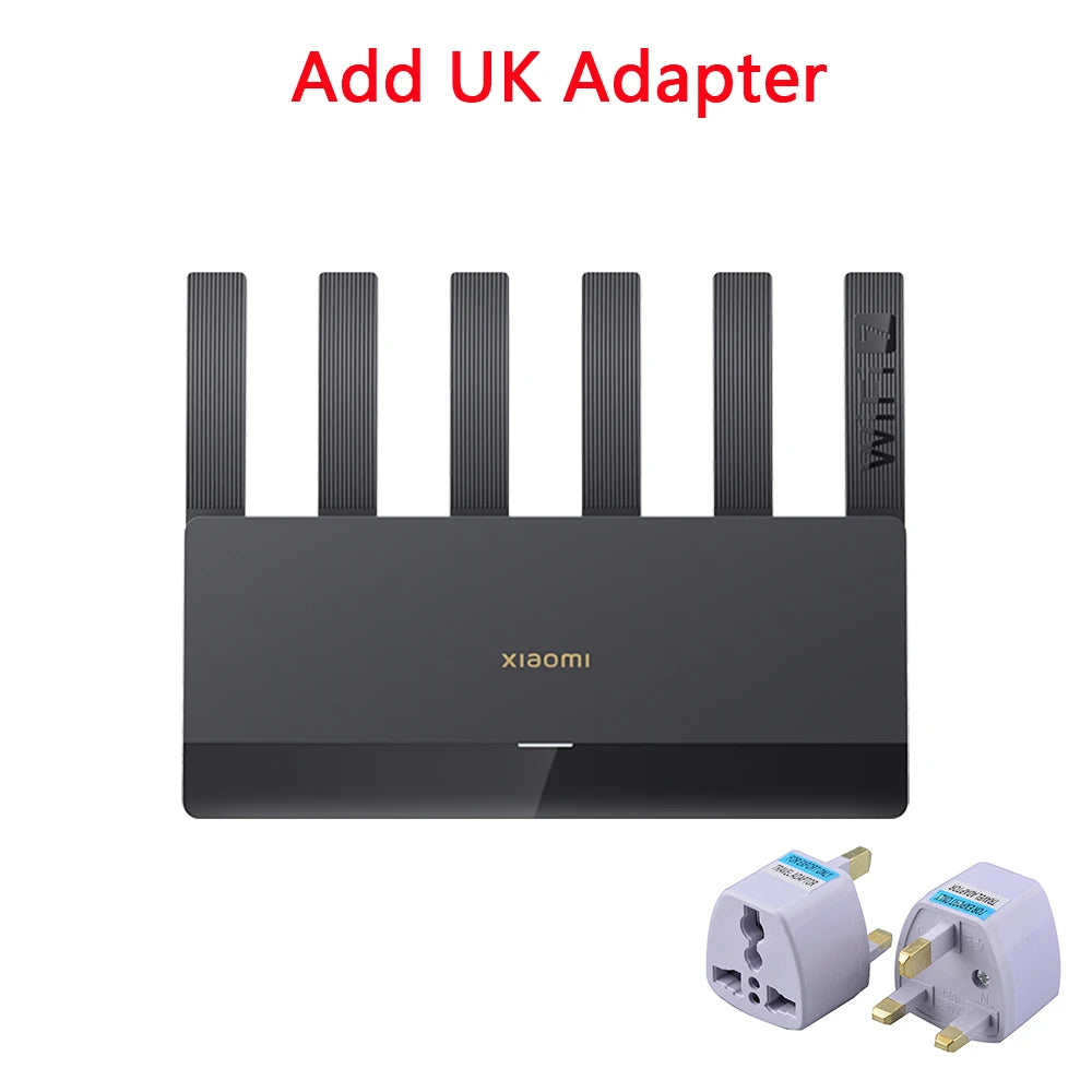 New 5G Original Xiaomi UK/AUS Router BE6500 WI-FI 7 6500M Full 2.5G Network Port 4-Core Qualcomm Processor Smart Linkage Network Security Home -Office System