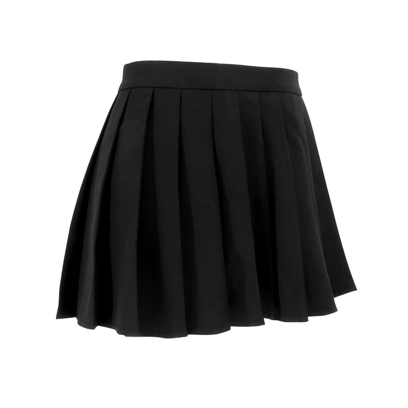 NEW Arrivals Sexy Hot Black Mini Skirt Women New Summer Black Fashion Zipper Partywear Casual Slim Pleated Skirt Elegant Versatile Sexy Female Skirt
