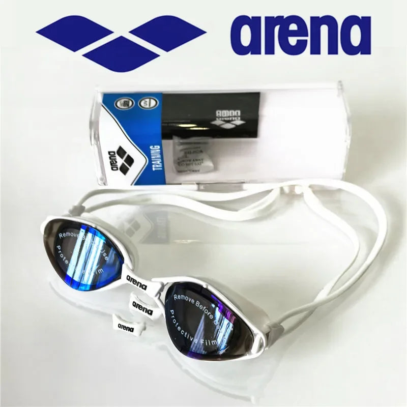 NEW Arrivals 100% Original ARENA 2PCS Set 9 Colors Professional Waterproof and Anti-Fog High-Definition Adult Swimming Goggles Silicone Swim Cap Women Men Swimming Accessories Sports Supplies