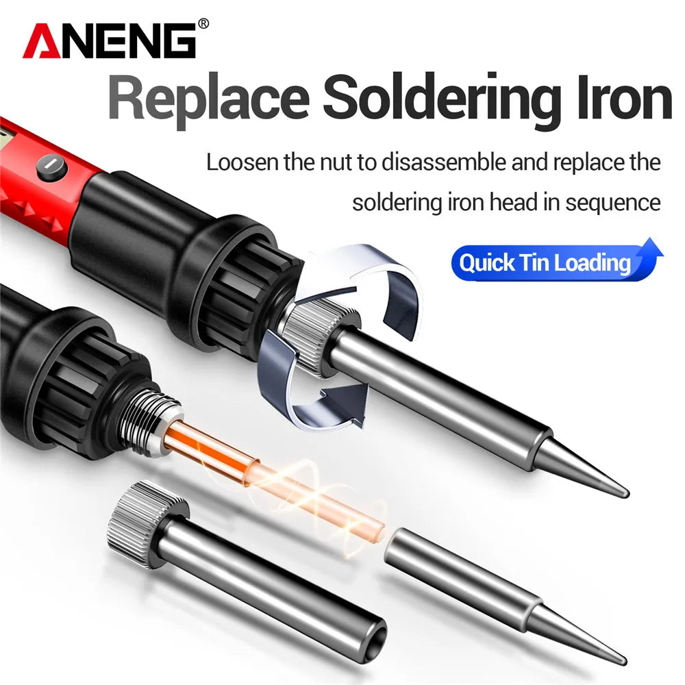 NEW Arrivals Electric Soldering Iron SL105 Digital Display Adjustable Temperature SL104 Adjustment Knob Portable Kit Weld Solder Repair
