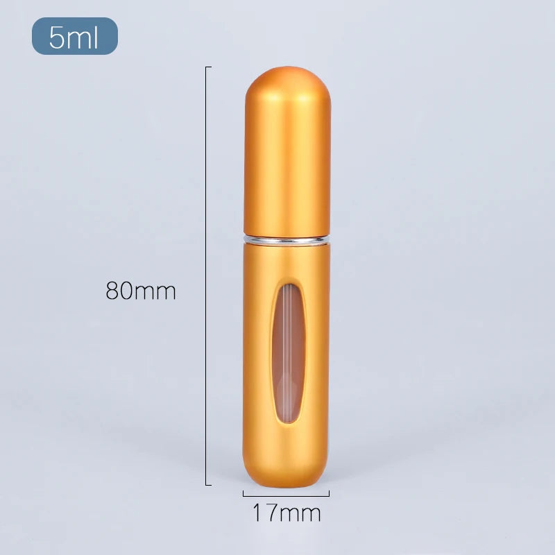 5/8ml Portable Mini Refillable Perfume Atomizer Aluminum Parfume Spray Bottle Empty Cosmetic Containers for Travel Tool
