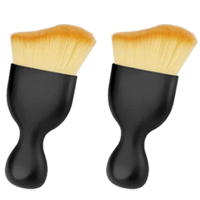 NEW Arrivals 2PCS Set Car Air Vent Cleaning Soft Brush with Casing Car Interior Cleaning Tool Artificial Car Brush Car Crevice Dusting Car Detailing