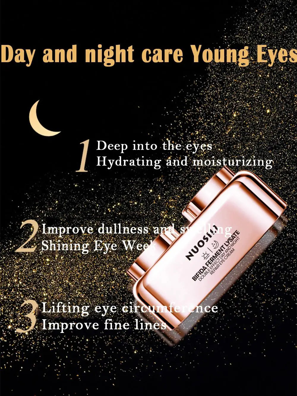 2pcs Day/Night Peptide Anti-Wrinkle Eye Cream Collagen Anti Dark Circle Anti-aging Anti-Puffiness Eye Bags Korea Cosmetics
