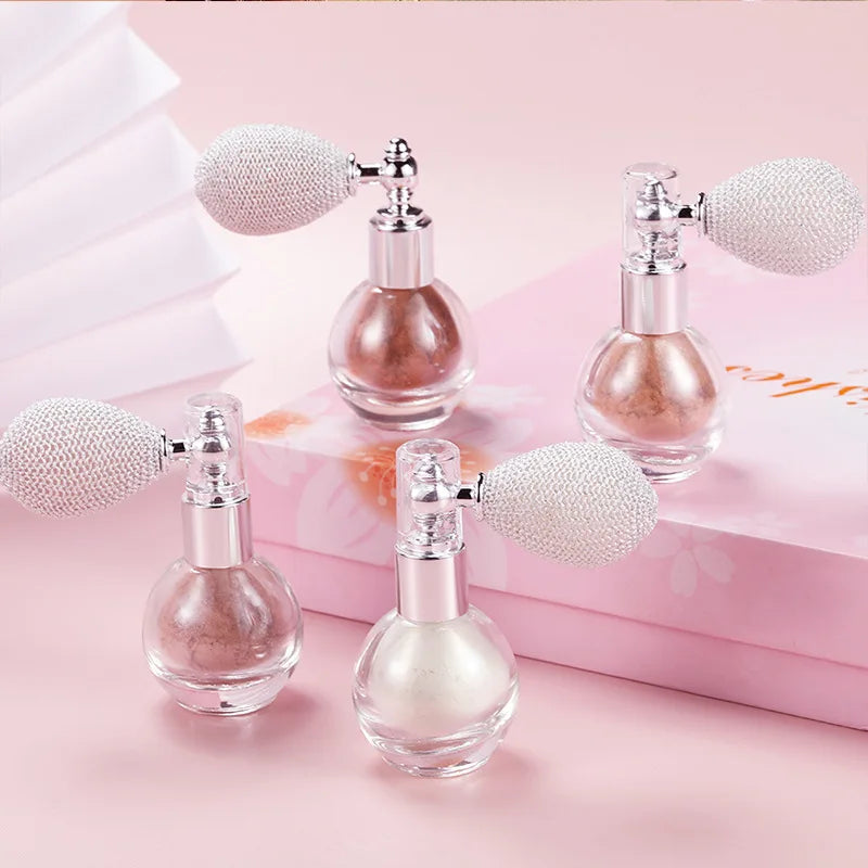 Waterproof Spray Liquid Highlighter Shiny Face Contour Cosmetic Glitter Diamond Body Bronzer Spray Highlight Illuminator Makeup