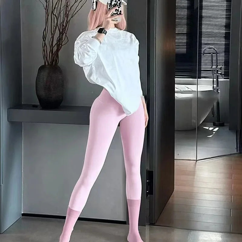 NEW Arrivals 18 Colors High-Waisted Yoga Fitness Pants Women's Running Tight Seamless Peach Pants Sporty Elastic Tummy Control Running Hiking Leggings Girls Sports Clothing Supplies
