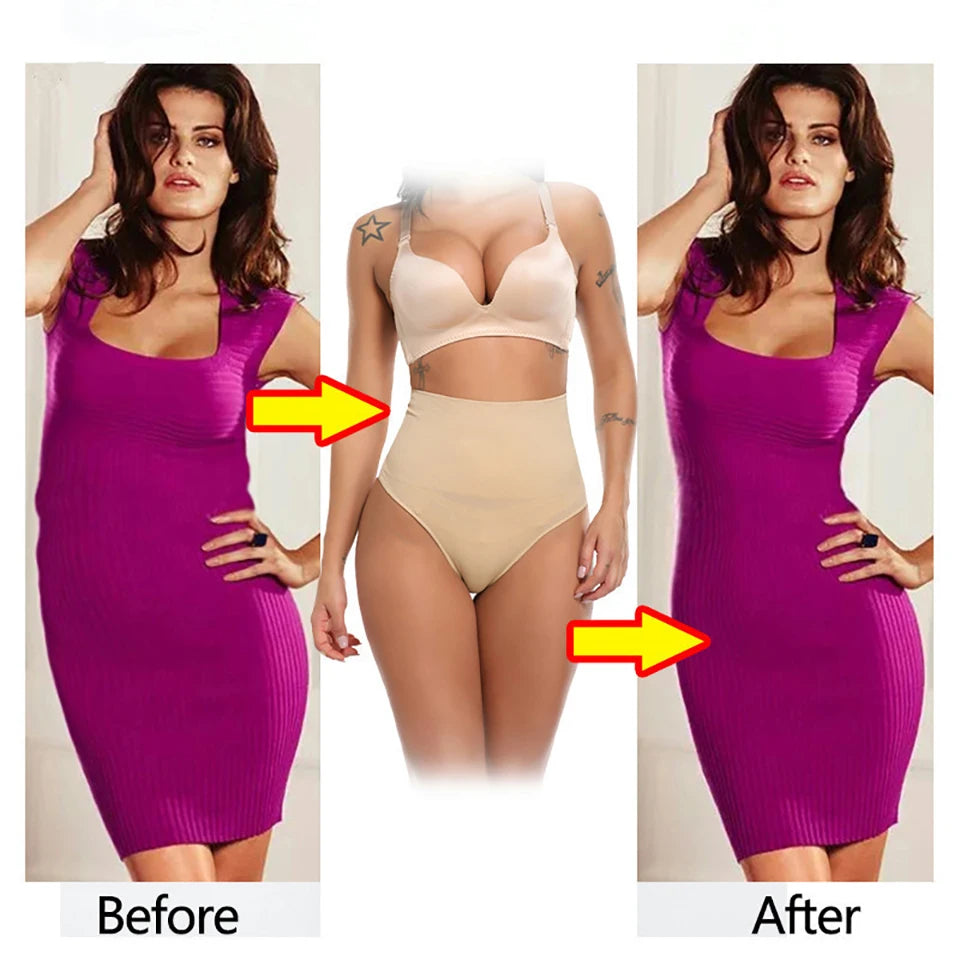 NEW Arrivals High Waist Tummy Control Panties Women Girls Thong Panty Shaper Slimming Underwear Butt Lifter Belly Shaping Clincher Brief Body Shaper Female Ladies Fashion Underwear Clothing Products