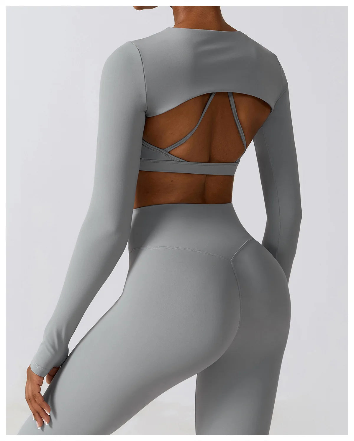 NEW S-XL 4 Colors Women Crop Tops Long Sleeve Breathable Running T-Shirts Gym Sports Top with Pad Yoga Shirts Fitness Workout Yoga Clothing Sets