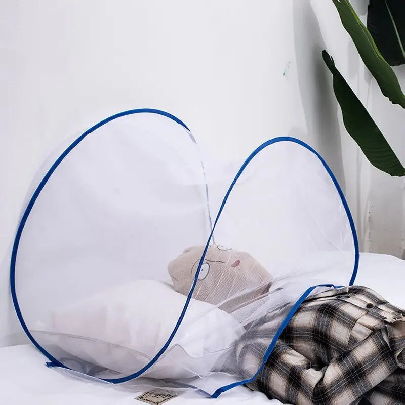 NEW Arrivals Facial Korean Mosquitoes Repellent Cover Home Bed Foldable Mesh Insect Folding Netting Easy Install Single Double Portable Random Color