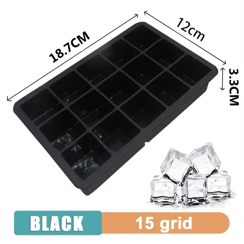 NEW Arrivals 4PCS Set 160 Grid Big Ice Tray Mold Giant Jumbo Large Food Grade Silicone Ice Cube Square Tray Mold DIY Ice Maker Ice Cube Tray for Cocktails