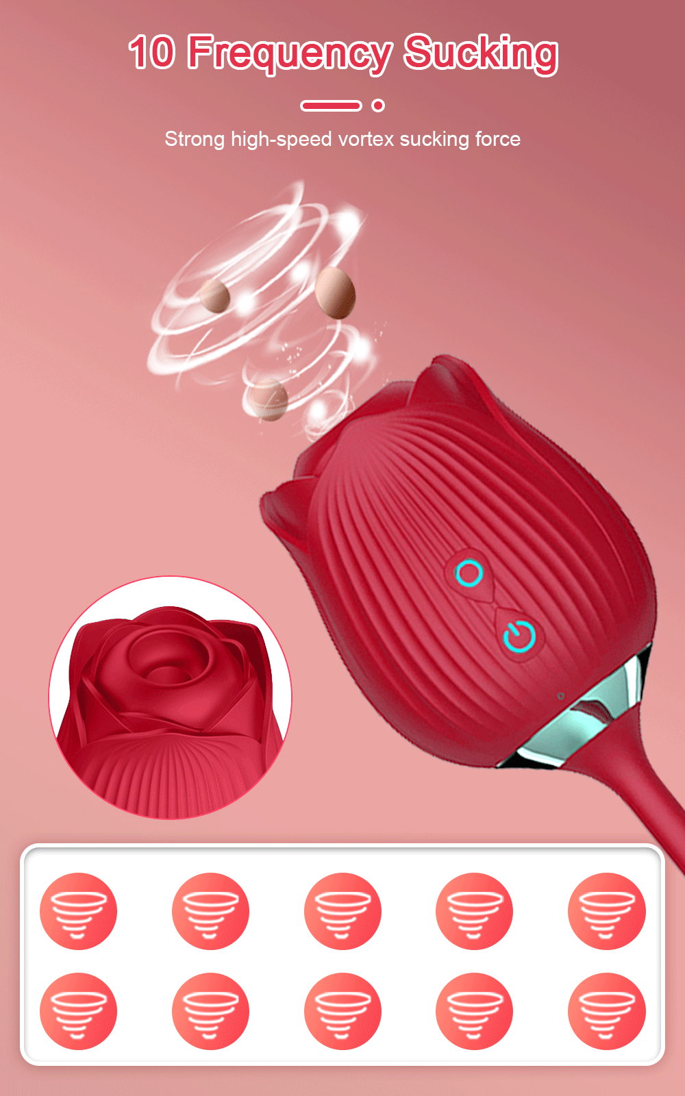 NEW Arrivals Sucking Vibrator for Women Masturbation Vagina Patting Clit Stimulator G Spot Rose-Dildo Vibrating Female Masturbator Massage Adult Sex Toys Supplies