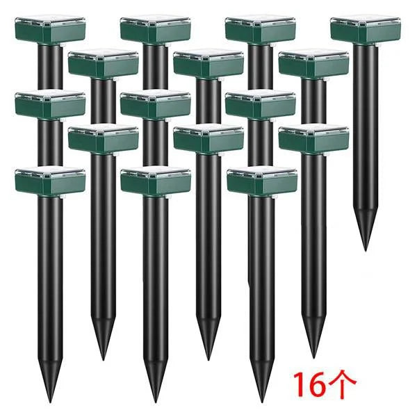 10 Pack Outdoor Solar Ultrasonic Vibration Pest Repeller Snake Repeller for Lawn Garden Courtyard Farm