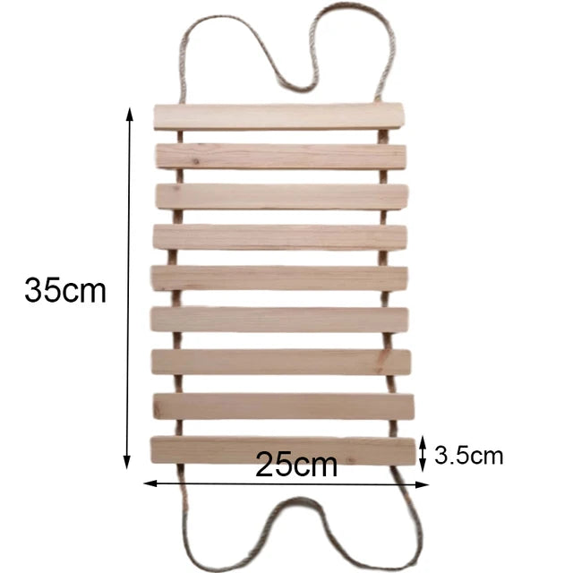 NEW Arrivals Cat Toys Wall-Mounted Activity Cat Wood Sisal Scratcher Climber Furniture Cat Bridge Rope Steps Kitten Climbing Ladder Kitten Post Wall Pets Training Interactive Toys Games Supplies