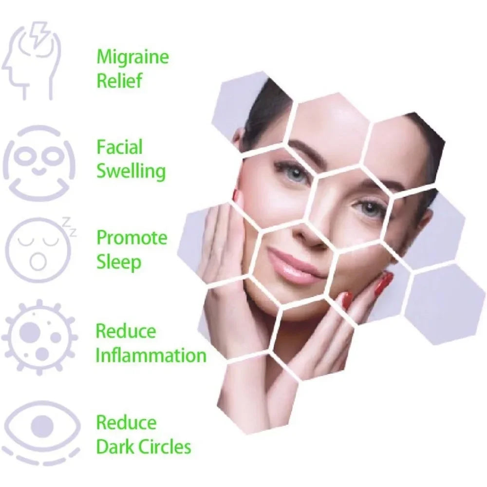 NEW Arrivals Face Ice Gel Pack with Wrap Reusable Hot Cold Compress for Skin Care Puffiness Eyes Swollen Face Cold Face Mask Gel Pack