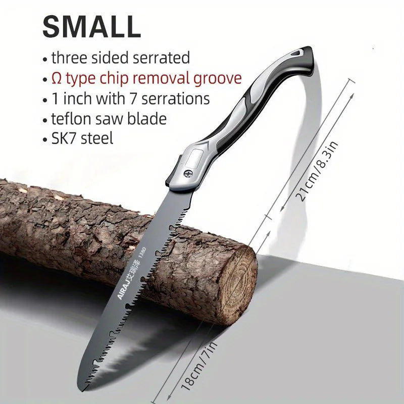 NEW S/M/Large Folding Saw Woodworking Folding Hacksaw Multifunction Cutting Wood Sharp Camping Garden Prunch Saw Tree Chopper Knife Hand