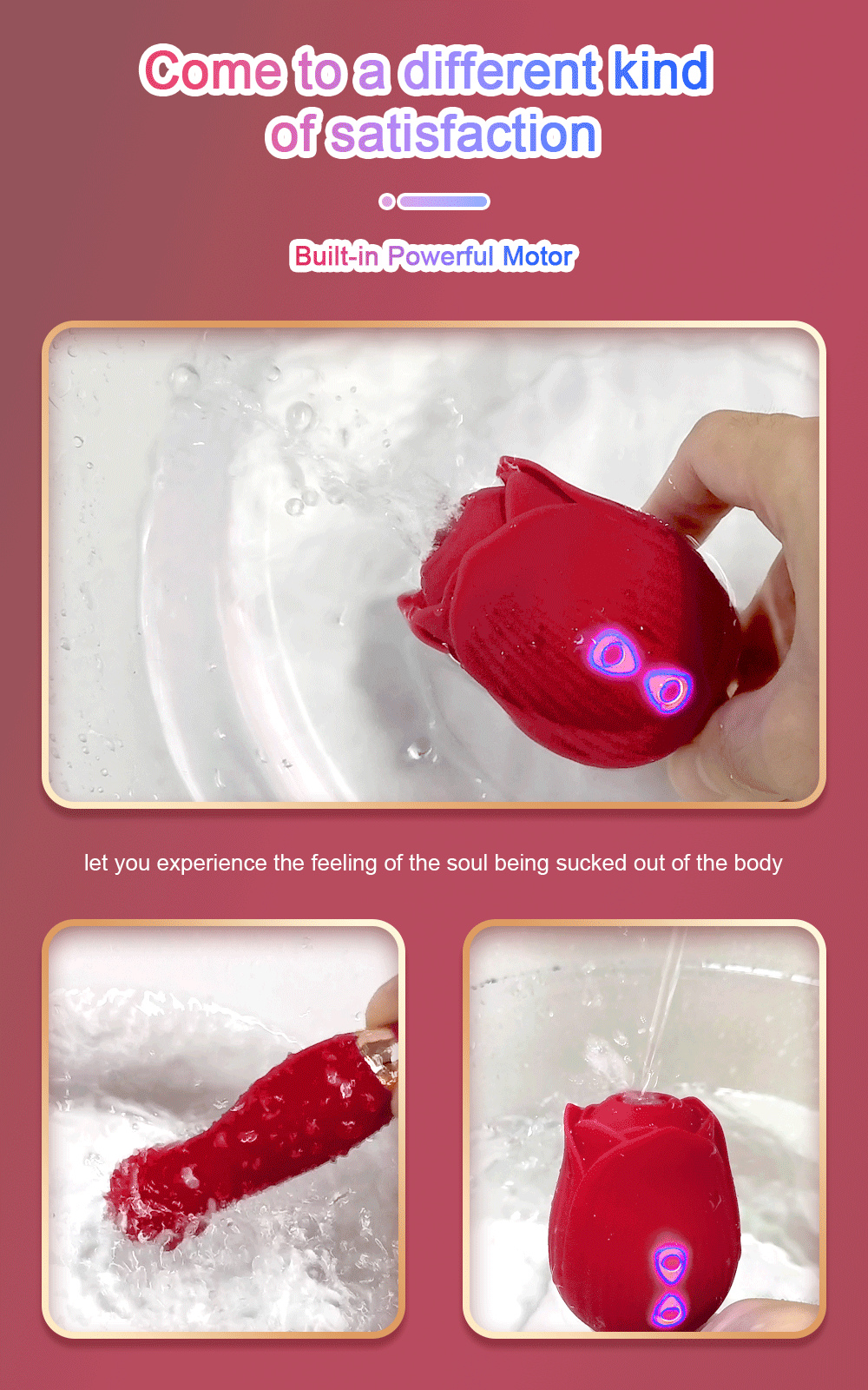 NEW Arrivals Sucking Vibrator for Women Masturbation Vagina Patting Clit Stimulator G Spot Rose-Dildo Vibrating Female Masturbator Massage Adult Sex Toys Supplies