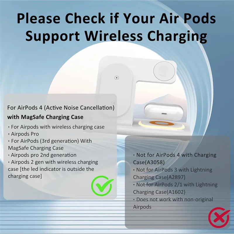 NEW Arrivals 300W Foldable 3 In 1 Wireless Charger Stand Pad Desktop Fast Charging Station For iPhone 16 15 14 13 Samsung Apple Watch Air Pods Mobile Phones Accessories Electronic Supplies