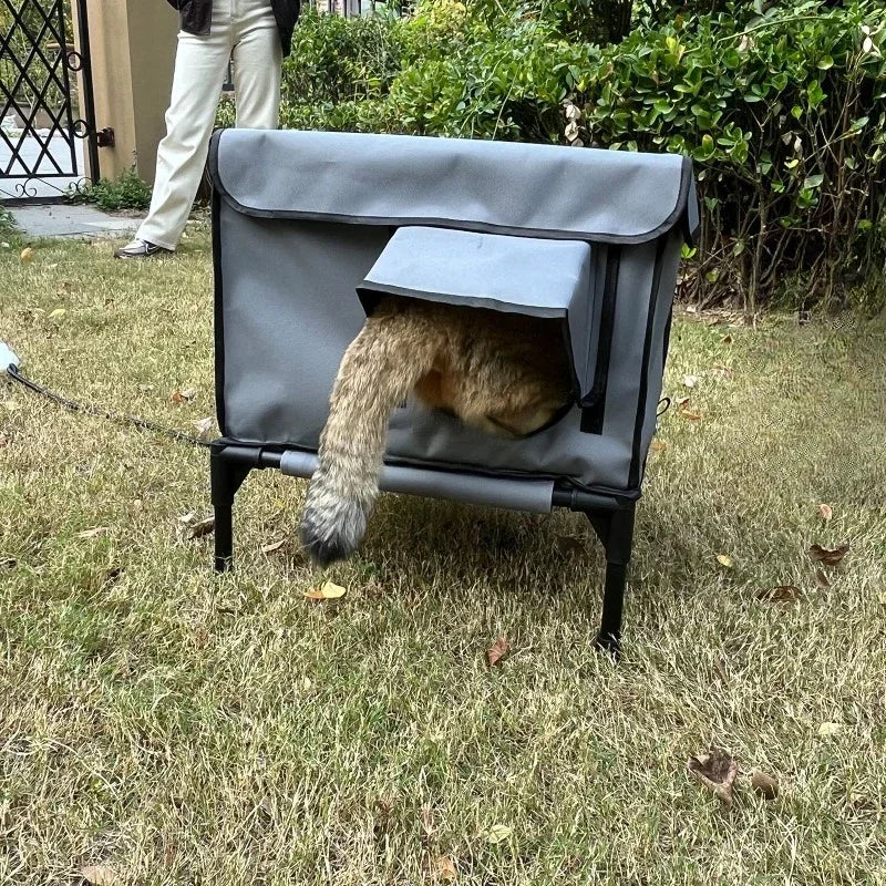 NEW Arrivals Outdoor Electric Heated and Insulated Cat Bed Foldable Cat Cage Cat Delivery Room Pet Fence Tent Simple and Portable Camping Travel Winter Warm Pets Furniture Supplies