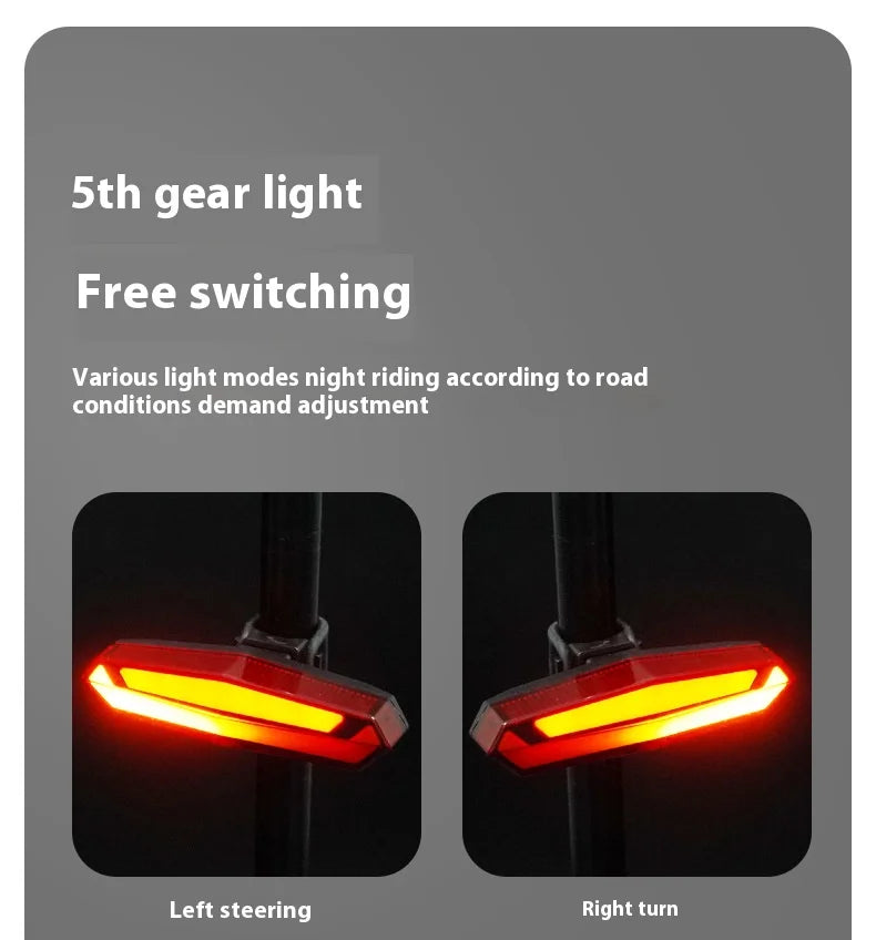 NEW Arrivals USB Rechargeable LED Warning Light Set For Bicycle Accessories Waterproof Bicycle Tail Light For Night Riding Equipment For Mountain Road Bikes