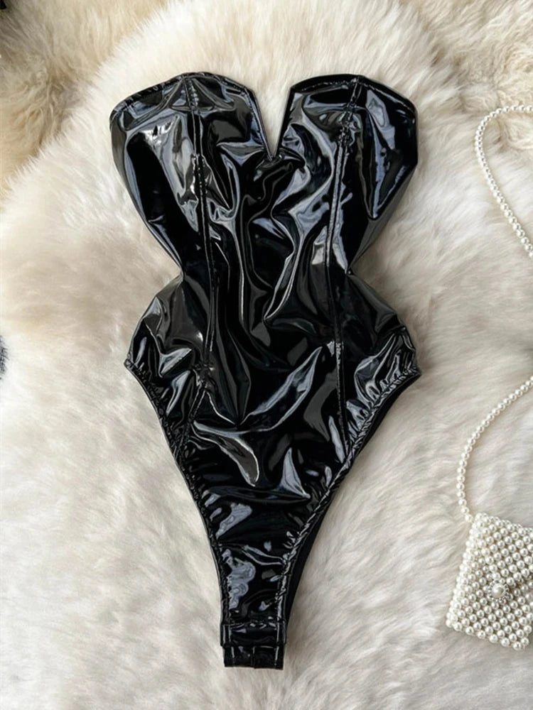 2024 New Year eve Women's Hollow out Combination Bodysuit Slim Fit Sexy Party Mesh Lace Bodysuit Bodysuit Sexy Fashion Sleepwear