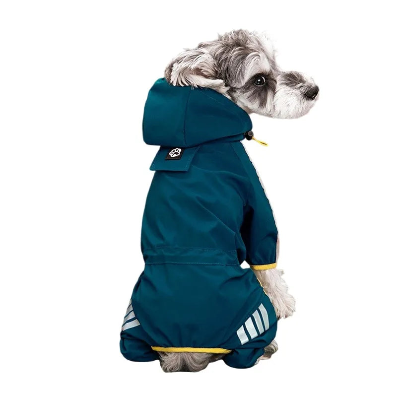 Dog Rain outerwear Reflective Waterproof Pet Clothes for Chihuahua Maltese Rain Small Medium Dogs suit Dogs Overalls