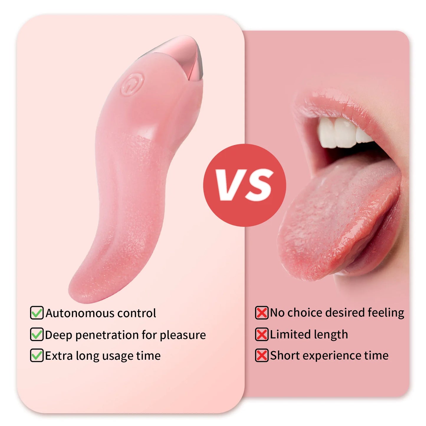 Pink Charging Version Vibrator Vaginal Clitoral Porn Tongue Licking Nipple Sex Toys Stimulator Vibrating Toy for Women