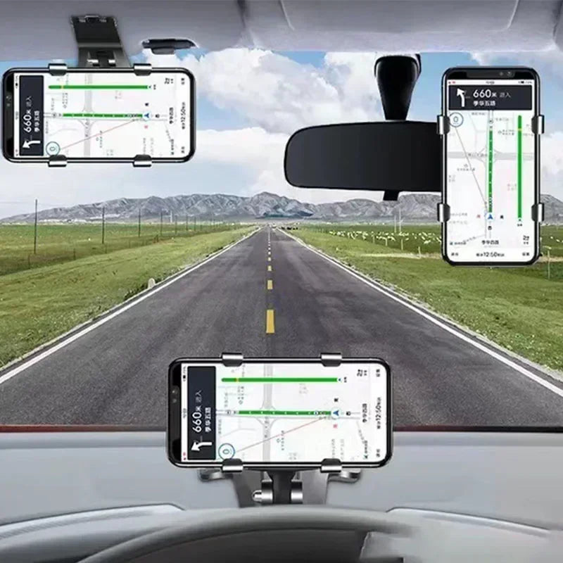 NEW Car Mobile Phone Mount Car Multi-Function Instrument Cluster Mobile Phone Holder Rearview Mirror Navigation Bracket Car Accessories Mobile Cell Phones Tools