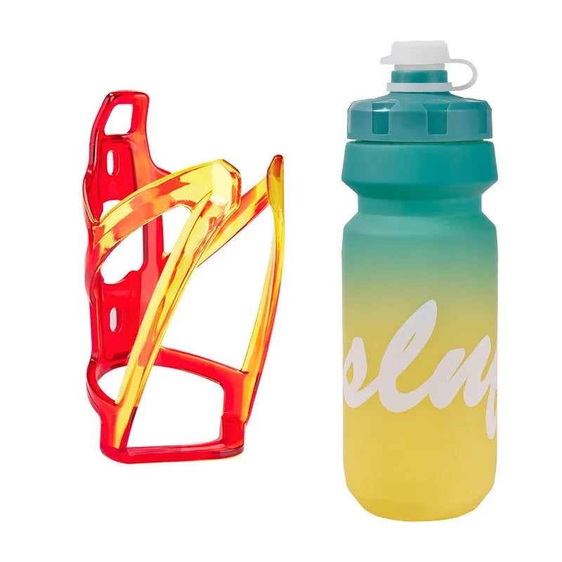 NEW Arrivals 2PCS Set Bike Water Bottle Cage with BPA-Free 800ml/28oz Bike Bottles Bike Water Bottle Holder, Bicycle Cup Holder Cycling Bottle Holder Bicycle Accessories Sports Supplies