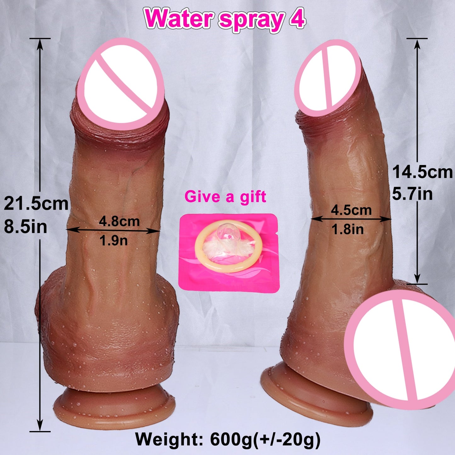 Realistic Water Spray Big Dildo Anal Sex Toy for Women Adult Gift Silicone Ejaculating Masturbators Penis Big Suction Cup Dick