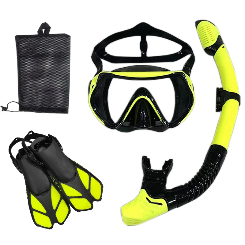 Snorkel Diving Mask and Goggles Diving Swimming Tube Set Adult Unisex