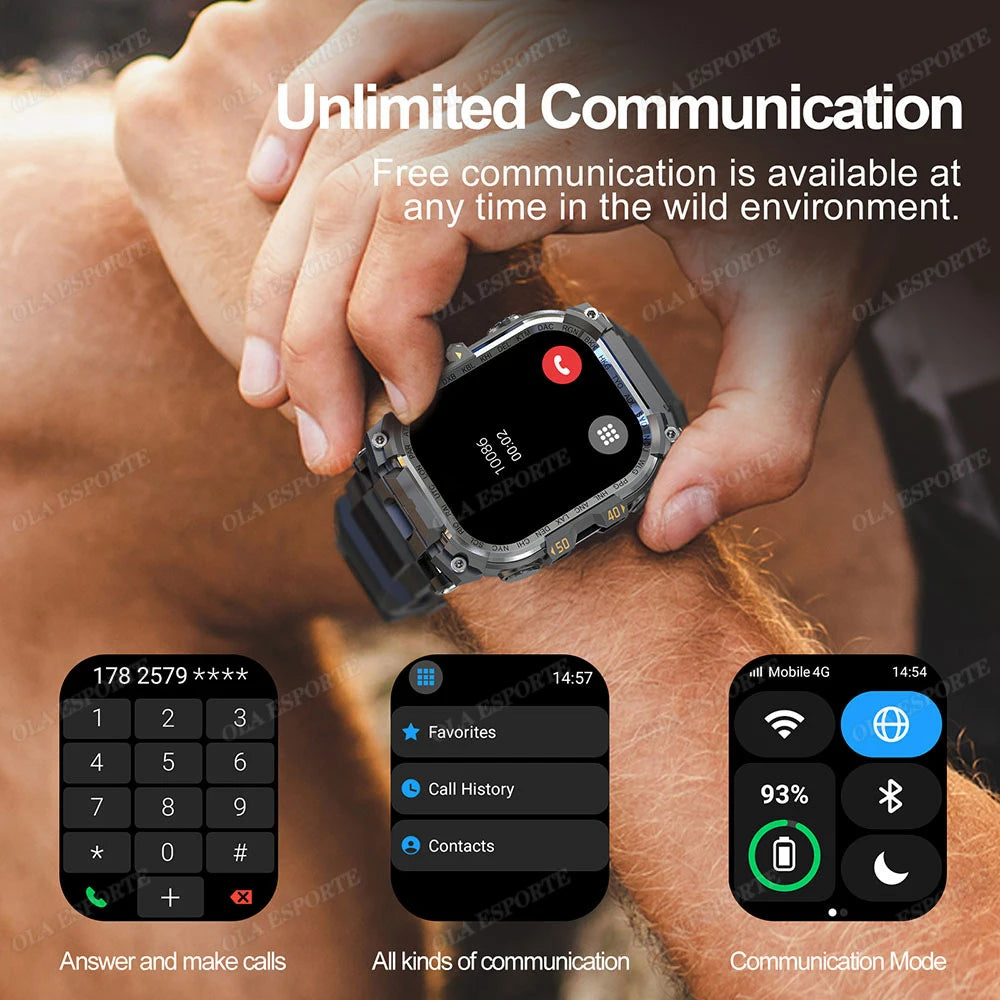 NEW Arrivals Flashlight 4G Android Smart Watch APP Store GPS Tracker 930 mAH Video Chat Rotation Camera Waterproof 4G SIM Card Smartwatch Sports Electronic Supplies
