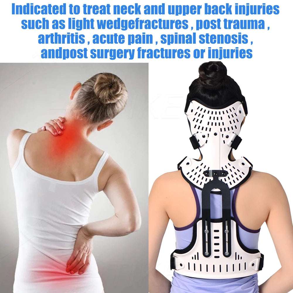 New Arrivals Posture Corrector for Head Neck Chest Orthotics Traction Device Adjustable Cervical Support Spine Stretch Fixed Kyphosis Scoliasis Treatment Therapy Pain Relief Medical Devices Supplies Health Care Products
