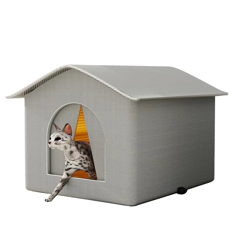 NEW Arrivals Cat House Waterproof Outdoor Winter Warm Pet Cave Sleeping Beds Shelter Tent Foldable Small Dog Puppy Supplies Universal Four Seasons Pets Accessories