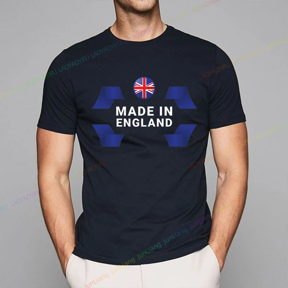 NEW Arrivals S-4XL Summer New Shirt England Flag Badge Unisex Patriotism Graphic T-Shirts Women's T-Shirts Men T-shirt Short Sleeve Tee Women Men Casual Sports Supplies