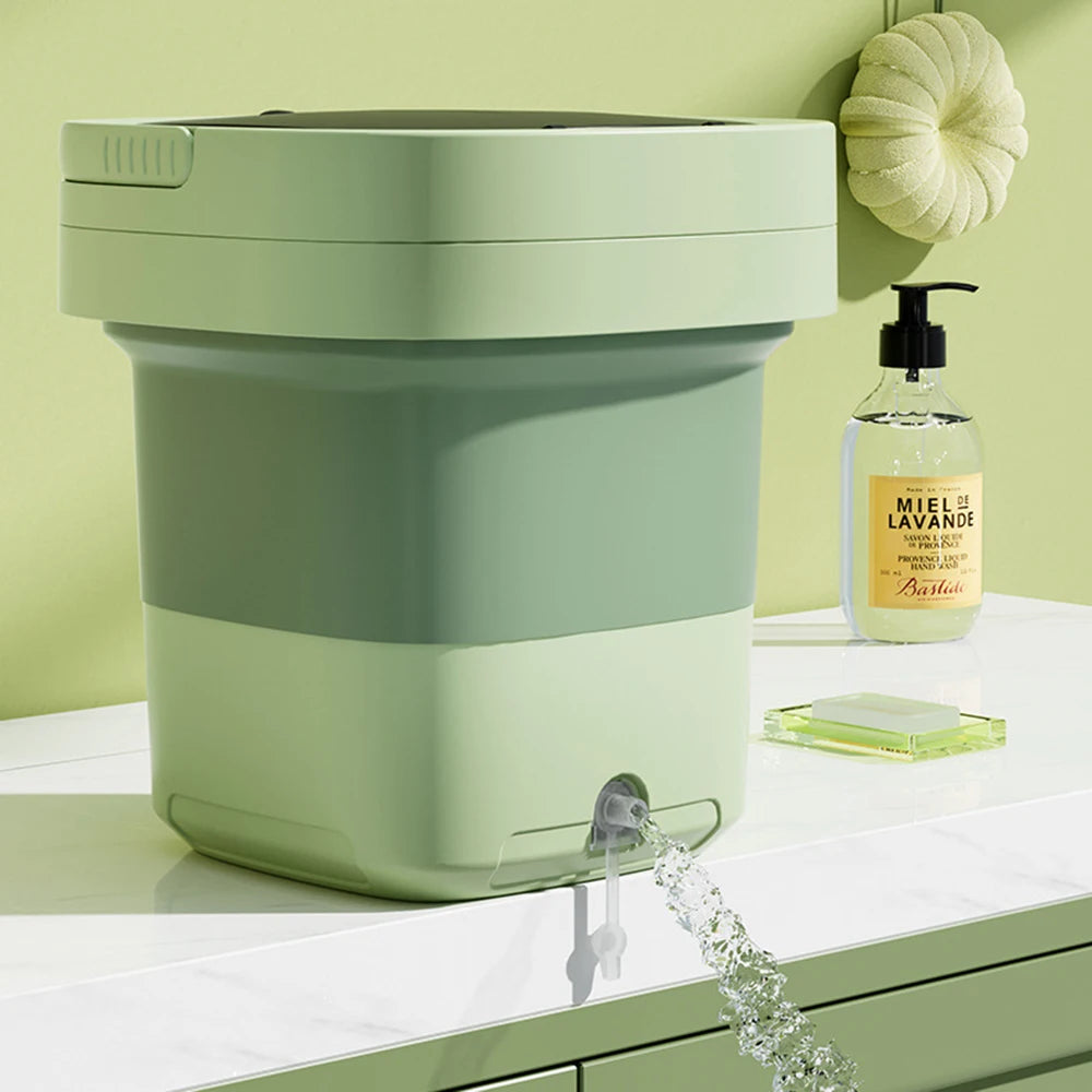 NEW Arrivals 6L 11L 4 Colors Folding Portable Washing Machine with Spin Dryer for Clothes Outdoor Travel Camping Home Ultrasonic Underwear Socks Mini Washer 110V 220V
