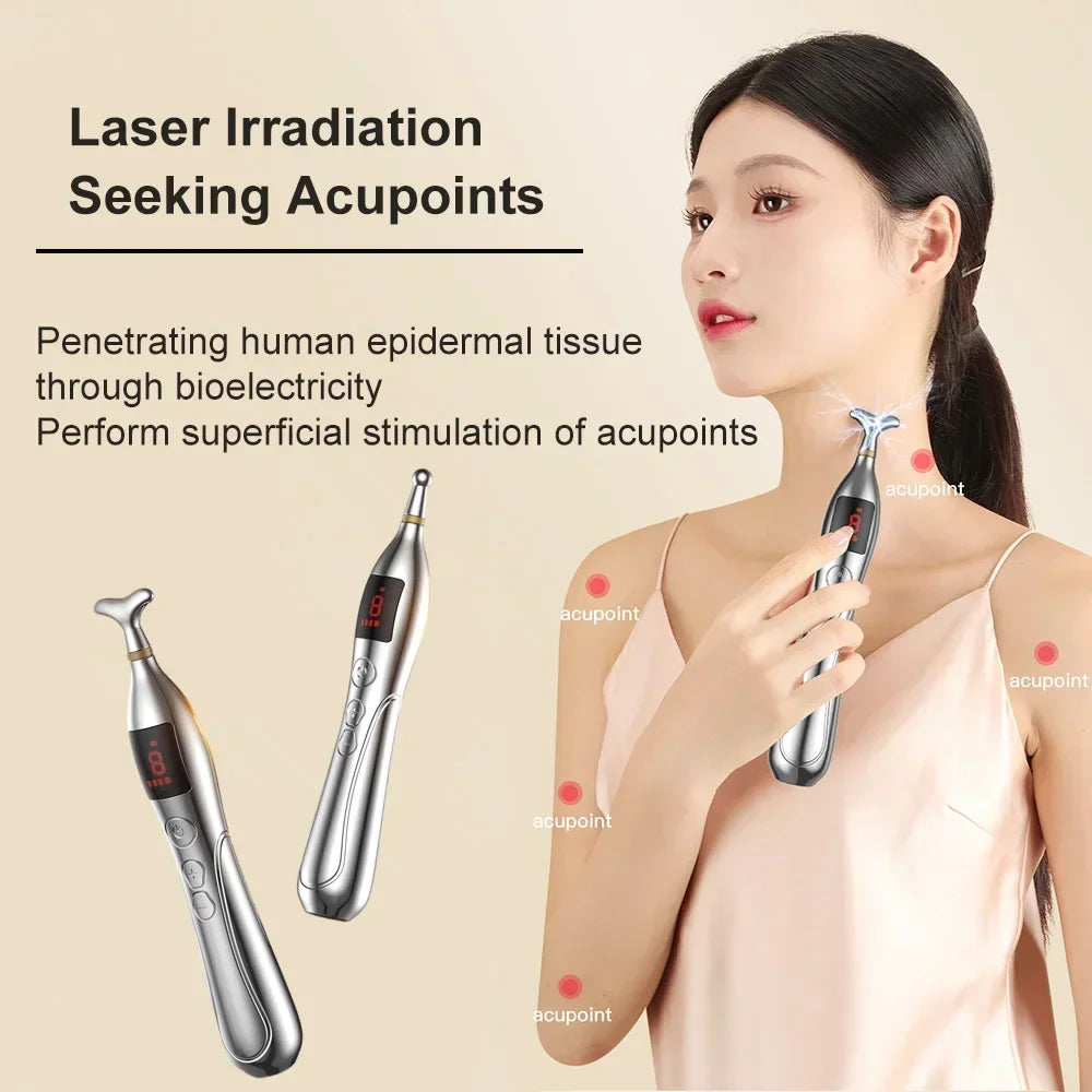 NEW Arrivals Intelligent Electronic Acupuncture Pen Electric Acupuncture Physiotherapy Pulse Massager Muscular Pain Relief Muscle Relax Stimulation Health Care Supplies