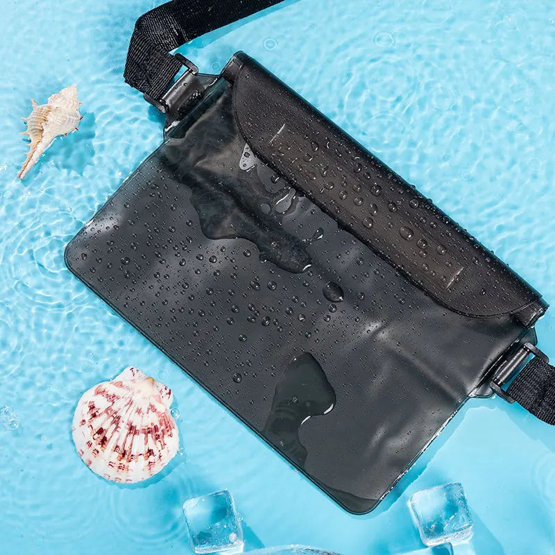 NEW 3 Layers Yellow Color High Waterproof Sealing Swimming Bag Large Size Transparent Underwater Dry Protection Bag for iPhone Mobile Phone Pouch