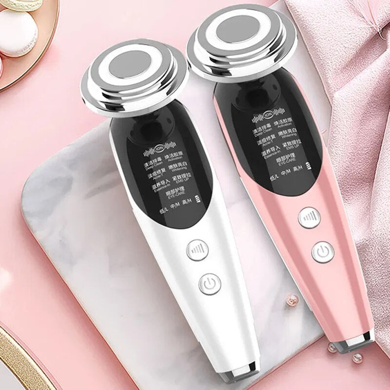 Fashion New 7 In 1 Facial Massager Portable Face Lifting Machine for Skin Tightening Light Therapy Anti Aging