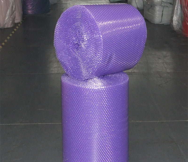 NEEW Arrivals 30cmx5/10meter/ Roll Purple Color Bubble Mailers for Packaging Shockproof Gift Box Bag Packing Wrap Love Heart Bubble Film Mailing Shipping Roll